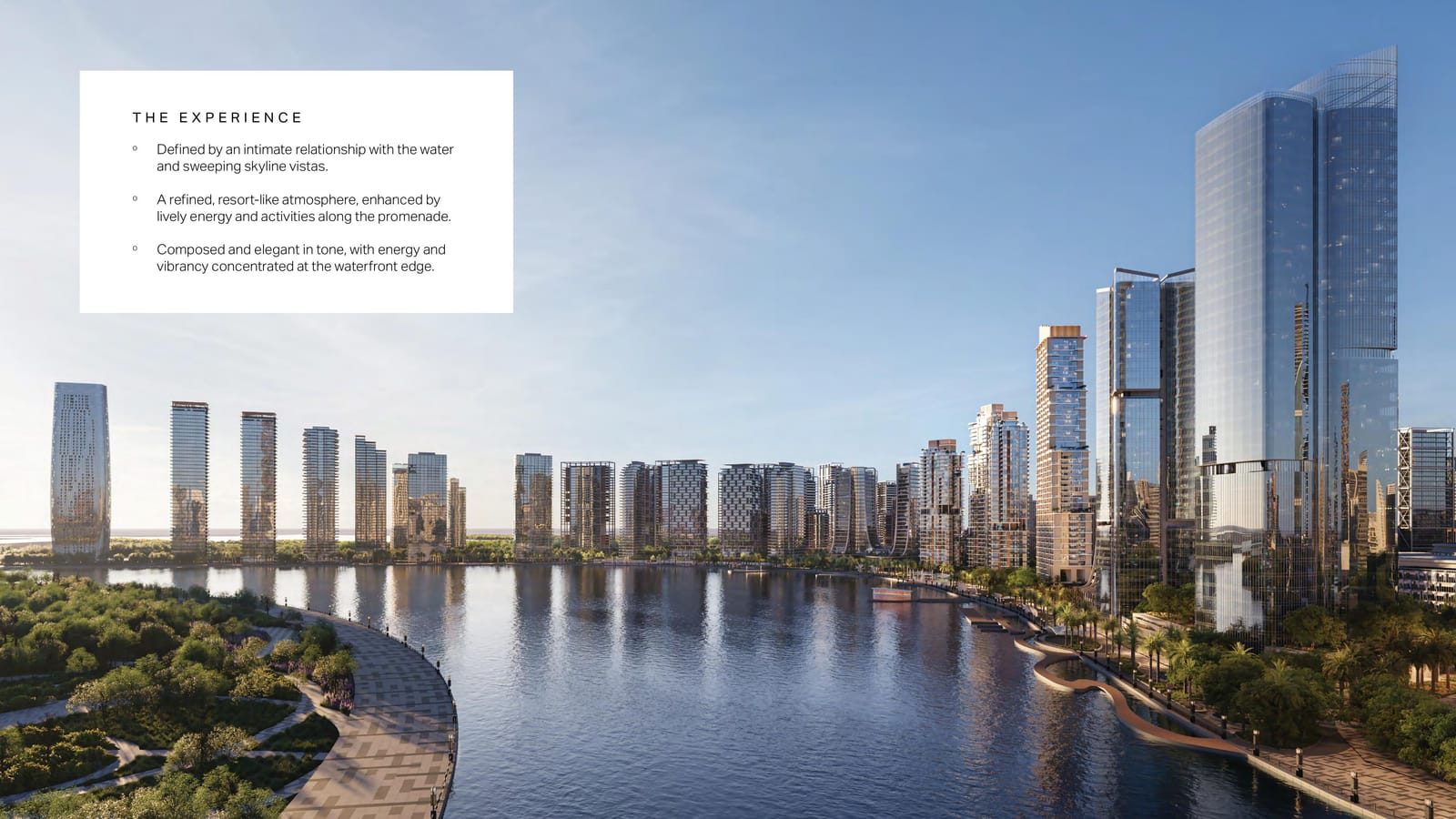 Dubai Design District (d3) — waterfront promenade towers