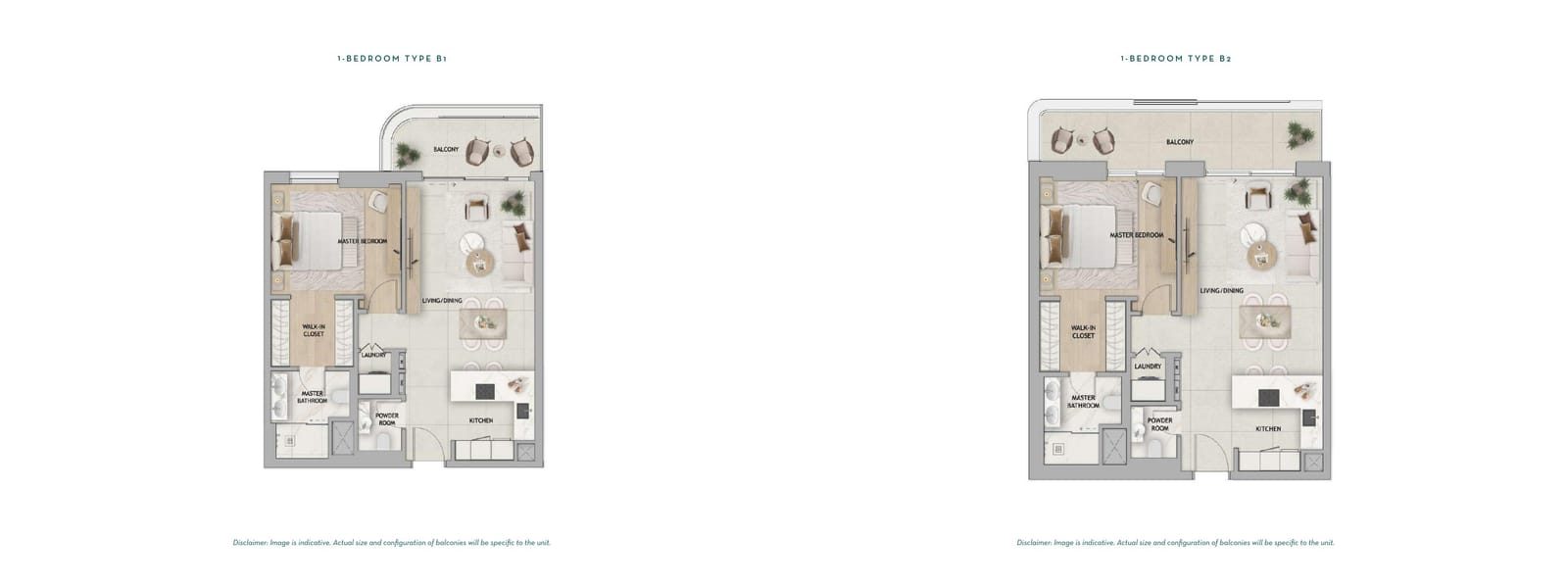 Fahid Beach Residences — bedroom floor plans