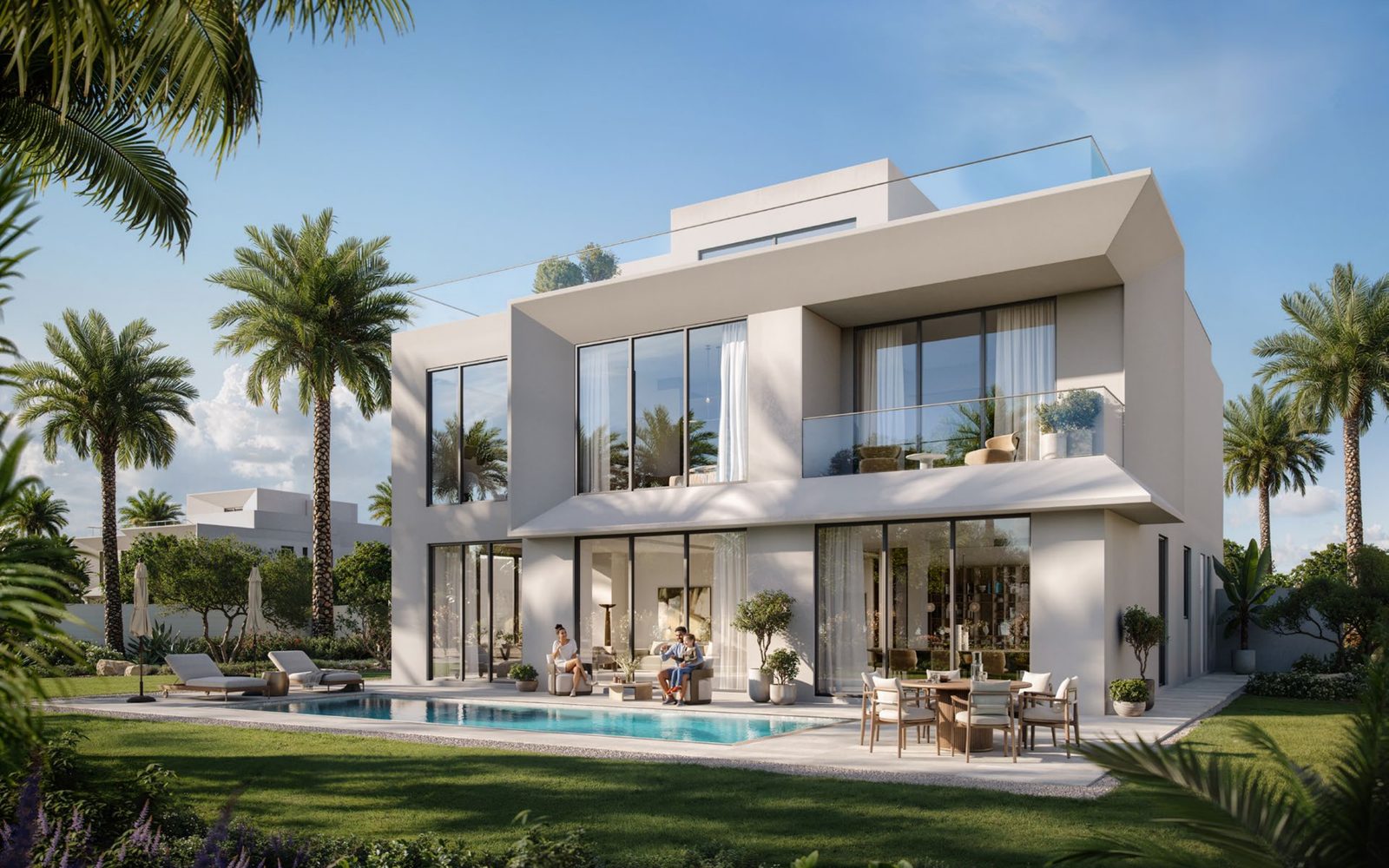 The Oasis — villa pool garden